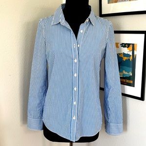 J Crew stripe button down XS